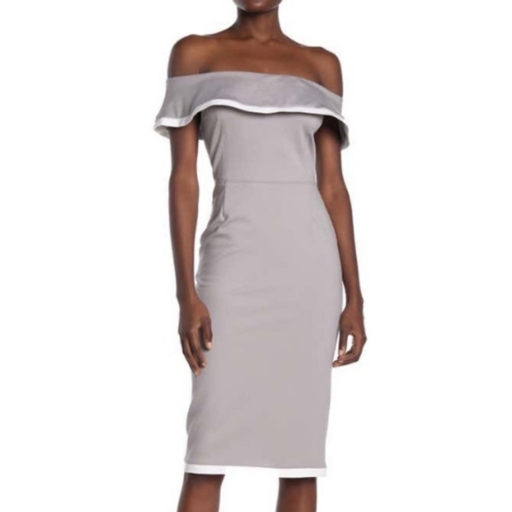 Love by Design – Sierra Off-The-Shoulder Bodycon Knit Dress, size XS